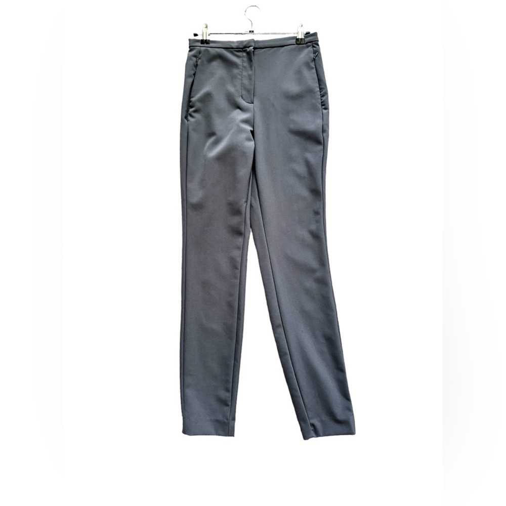 ARITZIA WILFRED Laure Skinny Nylon Pants Pull On Trousers Dark Grey Size 4